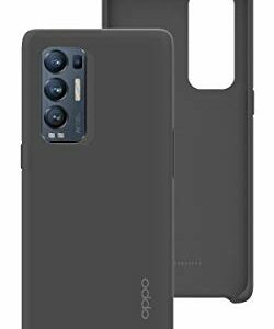 OPPO - Coque en Silicone pour Smartphone OPPO Find X3 Neo, Protection Téléphone Portable, Revêtement Souple, Anti-Choc et Anti-Secousse, Prise en Main Confortable, Matériau Résistant, Noir