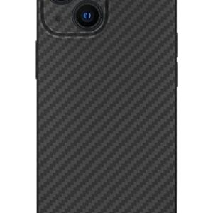 Black Rock - Coque de Protection en Carbone Ultra Fine Compatible avec Apple iPhone 13 Mini | Coque de Protection en aramide, Couverture en Fibre, Chargement sans Fil, Premium (Noir)