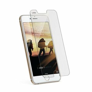 Urban Armor Gear Verre Trempé Film de Protection d'écran Compatible pour iPhone 8 Plus / 7 Plus [Dureté 9H, Anti-empreinte digitale, 0.2mm d'épaisseur]