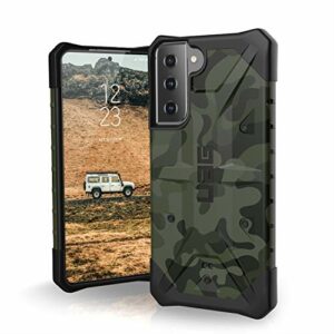 Urban Armor Gear Pathfinder Case Samsung Galaxy S21 5G (6,2") Etui de Protection (Compatible Recharge sans Fil, Housse Conforme aux Normes Militaires, Pare-Chocs Ultra Fin) - Forest Camo