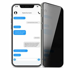 Amazon Basics Protection d’écran anti-espion en verre trempé pour iPhone XR et iPhone 11 6,1" / 15,49 cm