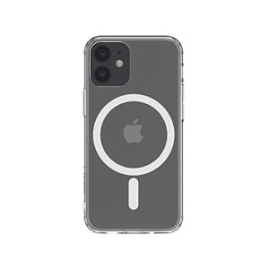 Belkin Coque de protection pour iPhone 12 Pro compatible MagSafe (avec revêtement antimicrobien, aimants intégrés et rebords surélevés antichocs pour protéger l'appareil photo)