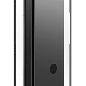 Black Rock - Coque de Protection en Verre à 360 ° Compatible avec Samsung Galaxy S21 FE 5G I Coque de téléphone Portable, Fermeture magnétique, Transparent avec Cadre Noir