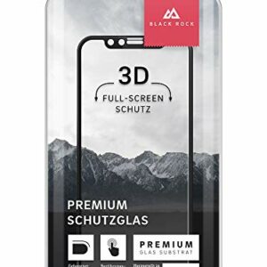 Black Rock Verre de protection 3D "Schott 9H" (pour iPhone 11 Pro Max, SCHOTT 3D, classe de protection 9, type de verre trempé 9H) Transparent/Noir