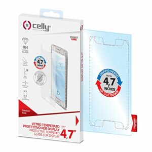 Celly GLASSUNI4.7M Film de Protection d'écran en Verre Opaque pour Smartphone 4,7" Transparent