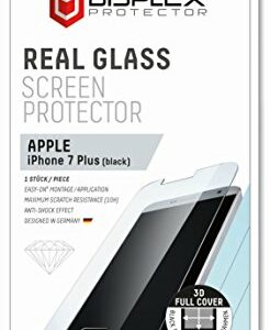 Displex 661 Verre de Protection Plein écran Real 3D pour Apple iPhone 7 Plus Noir