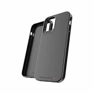 Gear4 Holborn Slim – Compatible avec iPhone 12 Pro & iPhone 12 – Protection avancée Contre Les Chocs, Technologie D3O intégrée, Protection arrière renforcée – Noir