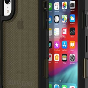 Griffin Survivor Extreme Coque de Protection pour Apple iPhone – Noir/Transparent, résistant aux déchirures, Film de Protection d'écran, Ultra résistant