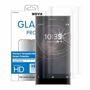 NOVAGO Compatible avec Sony Xa2- Pack de 2 Films Protection écran en Verre trempé incurvé 3D Protège la Totalité de l'écran (X2, Transparent)