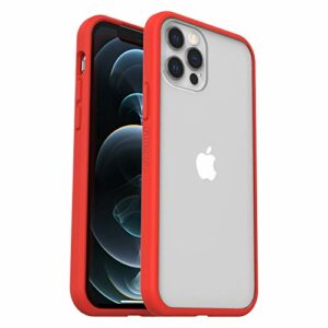 OtterBox pour Apple iPhone 12/iPhone 12 Pro, coque antichoc fine, Série Sleek Case, Power Red Transparent/Rouge - Livré sans emballage