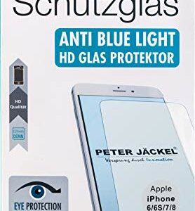 PETER JÄCKEL HD Verre de Protection Anti-lumière pour Apple iPhone 6/6S/7/8