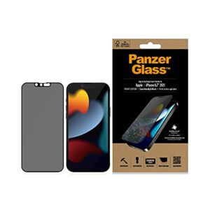 Panzer Glass Film de protection d'écran pour iPhone 13 Pro Max Case Friendly Privacy Noir