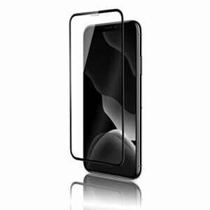 QDOS OptiGuard Curve Glass Protecteur d'Écran pour iPhone 11 et Xr - Protection d'Écran en Verre Trempé pour iPhone, Revêtement Oléophobe, Protecteur d'Écran Haut de Gamme - Cadre Noir