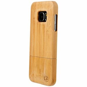 Ultratec Housse de protection pour smartphone Samsung S7, bois naturel, bois de bambou