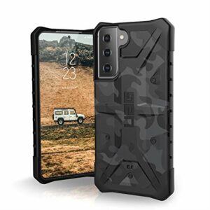 Urban Armor Gear Pathfinder Case Samsung Galaxy S21 5G (6,2") Etui de Protection (Compatible Recharge sans Fil, Housse Conforme aux Normes Militaires, Pare-Chocs Ultra Fin) - Midnight Camo