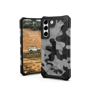 Urban Armor Gear Pathfinder Coque Samsung Galaxy S22 Housse de Protection [Certifiée Designed for Samsung, Wireless Charging Compatible, Case aux Normes Militaires] Midnight Camo