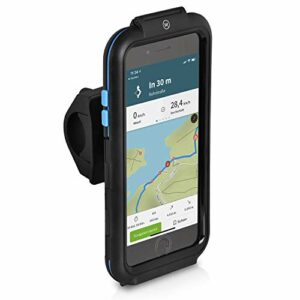 Wicked Chili Tour Case Compatible avec iPhone 8 Plus, 7 Plus, 6 Plus et 6S Plus - Support pour vélo et Moto, étanche (IPX4) avec entrée de câble pour la Foudre et Protection d'écran avec Touch-ID
