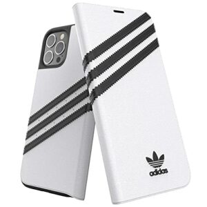 adidas Coque de Protection conçue pour iPhone 12 Pro Max 6,7 Pouces (6,7 Pouces) - Coque résistante aux Chocs - Bords surélevés - Blanc et Noir