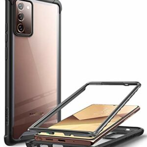 i-Blason Coque Samsung Galaxy Note 20, Protection Double-Couche Bumper avec Dos Transparent Sans Protecteur d'écran [Série Ares] pour Galaxy Note 20 6,7'' 2020 (Noir)