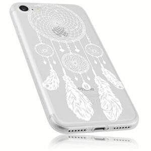 mumbi Coque compatible avec iPhone 7 / 8 Cas de téléphone portable avec motif Attrapeur de rêve, transparent
