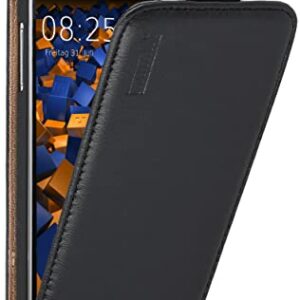 mumbi PREMIUM Etui à clapet pour Samsung Galaxy J3 (2016) - Étui de protection à rabat Flip Style noir