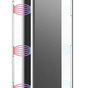 Black Rock - Coque de Protection en Verre à 360 ° Compatible avec Samsung Galaxy A53 5G I Coque de téléphone Portable, Fermeture magnétique, Coque Transparente avec Cadre argenté