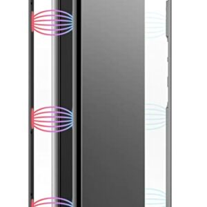 Black Rock - Coque de Protection en Verre à 360 ° Compatible avec Samsung Galaxy A53 5G I Coque de téléphone Portable, Fermeture magnétique, Coque Transparente avec Cadre Noir