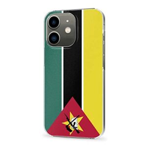 Cellular Phone Case Coque de Protection pour iPhone 12, fabriqué en matériau PC Robuste et Durable, étui pour téléphone avec Drapeau de la République du Mozambique