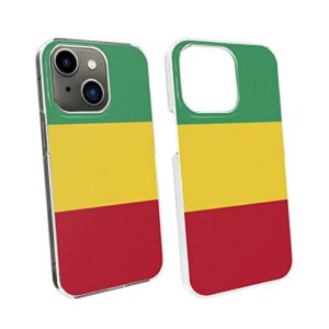 Cellular Phone Case Coque de Protection pour iPhone 13 Fabriquée en matériau PC Robuste et Durable Coque de Protection pour téléphone avec Drapeau de la Guinée