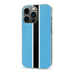Cellular Phone Case Coque de Protection pour iPhone 12 Pro, fabriqué en matériau PC Robuste et Durable, étui pour téléphone avec Drapeau du Botswana