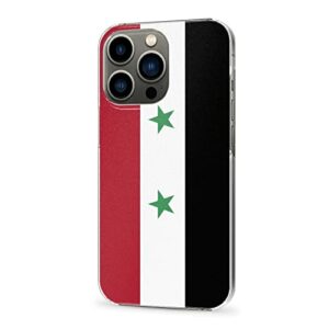 Cellular Phone Case Coque de Protection pour iPhone 12 Pro Max fabriqué en matériau PC Robuste et Durable Coque de Protection pour téléphone avec Drapeau de Syrie