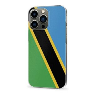 Cellular Phone Case Coque de Protection pour iPhone 12 Pro Max fabriqué en matériau PC Robuste et Durable Coque de Protection pour téléphone avec Drapeau de la Tanzanie