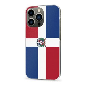Cellular Phone Case Coque de Protection pour iPhone 12 Pro, fabriqué en matériau PC Robuste et Durable, étui pour téléphone avec Drapeau de la République Dominicaine