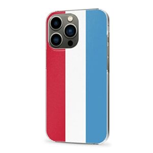 Cellular Phone Case Coque de Protection pour iPhone 12 Pro, fabriqué en matériau PC Robuste et Durable, étui pour téléphone avec Drapeau du Luxembourg