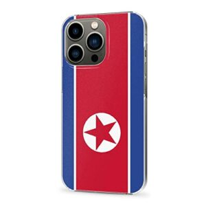 Cellular Phone Case Coque de Protection pour iPhone 13 Pro Max, fabriqué en matériau PC Robuste et Durable, étui pour téléphone avec Drapeau Nord-coréen