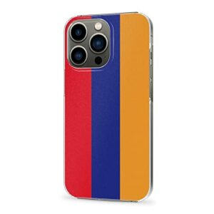 Cellular Phone Case Coque de Protection pour iPhone 13 Pro Max fabriqué en matériau PC Robuste et Durable Coque de Protection pour téléphone avec Drapeau de l'Arménie