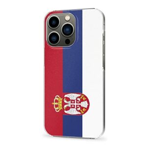 Cellular Phone Case Coque de Protection pour iPhone 12 Pro Max fabriqué en matériau PC Robuste et Durable Coque de Protection pour téléphone avec Drapeau de la Serbie