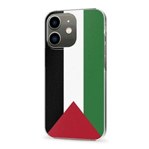 Cellular Phone Case Coque de Protection pour iPhone 12 Mini, fabriqué en matériau PC Robuste et Durable, étui pour téléphone avec Drapeau palestinien