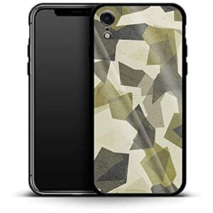 Coque de Protection de Luxe pour Apple iPhone XR Motif géométrique Vert