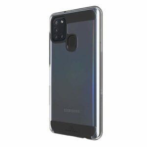 Black Rock - Coque de Protection Transparente en TPU Fin pour Samsung Galaxy A21s Noir