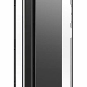 Black Rock - Coque de Protection en Verre à 360 ° Compatible avec Samsung Galaxy A33 5G I Coque de téléphone Portable, Fermeture magnétique, Coque (Transparente avec Cadre Noir)
