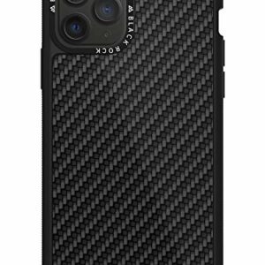 Black Rock Coque de protection "Robust Real Carbon" (pour Apple iPhone 11 Pro, en plastique, idéal pour les activités en extérieures et/ou sportives, protection à 180°) Noir