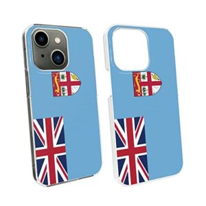 Cellular Phone Case Coque de Protection pour iPhone 13 Mini, fabriqué en matériau PC Robuste et Durable, étui pour téléphone avec Drapeau Fiji