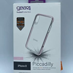 Gear4 Étui Clair Piccadilly avec Protection avancée Contre Les impacts [Protégé par D3O], Design Mince et Robuste pour iPhone X/XS – Or Rose