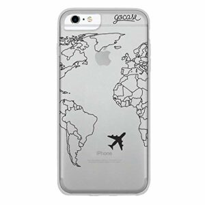 Gocase Royal Rose Coque de Protection pour iPhone 8 Plus avec Impression en Silicone TPU Transparent Transparent