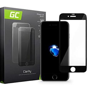 Green Cell Film de protection d'écran en verre blindé pour iPhone 7/8 - Dureté 9H - Anti-rayures - Ultra fin - Anti-huile