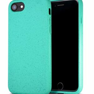KabellosLaden® Coque pour iPhone 6+/6s+/7+/8+ Bio Case Bleu Clair Coque iPhone Durable et Ecologique iPhone Case avec Protection intégrale (matériau Confortable)