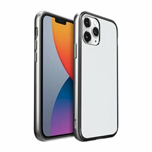 LAUT - Exoframe Coque pour iPhone 12 Mini | Cadre en Aluminium | Protection Contre Les Chocs jusqu'à 1,2 m | Design Transparent – Gun Metal