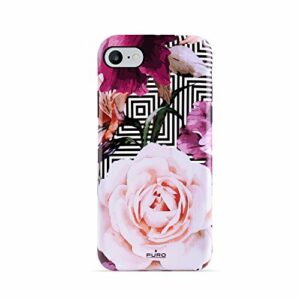 Puro - Coque de Protection Semi-Rigide, série Glam, Design Roses pour Apple iPhone 6/6S/7/8 (4,7") - Rose