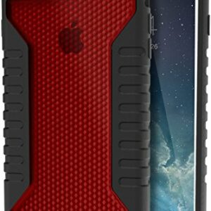 Silk iPhone 7 Plus/8 Plus Tough Case - SILK ARMOR Housse de protection robuste Grip Cover - "Guardzilla" - Inclut 2 protecteurs d'écran en verre trempé - Crimson